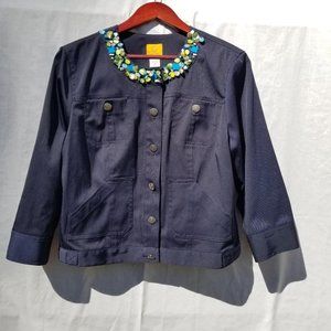 Navy Blue Ruby Rd Jacket